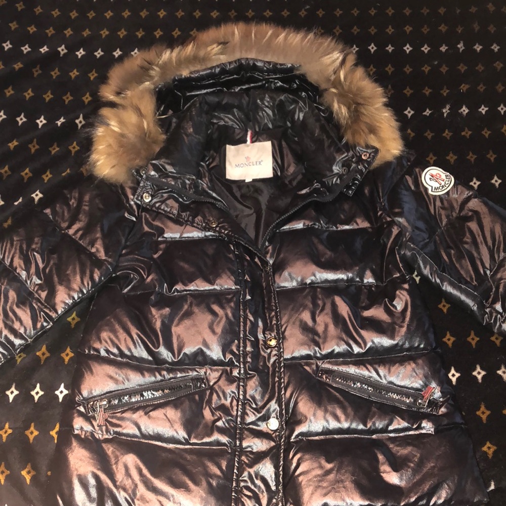 Moncler winter coat with Fur hood
